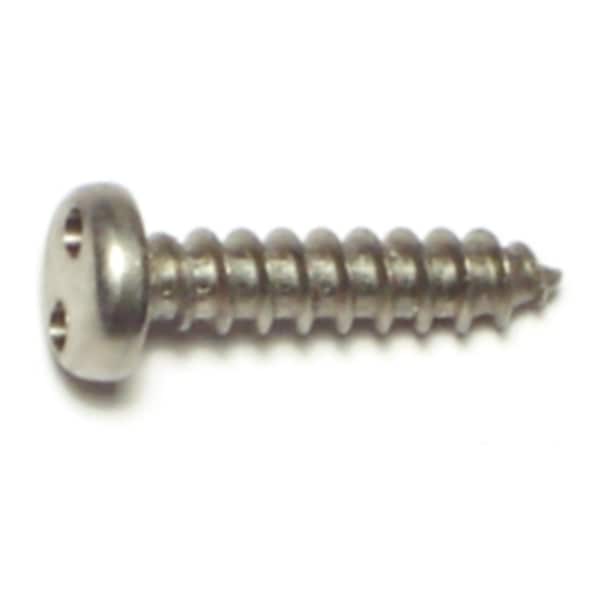 Midwest Fastener Sheet Metal Screw, #8 x 3/4 in, 18-8 Stainless Steel Pan Head Spanner Drive, 10 PK 70966 - main